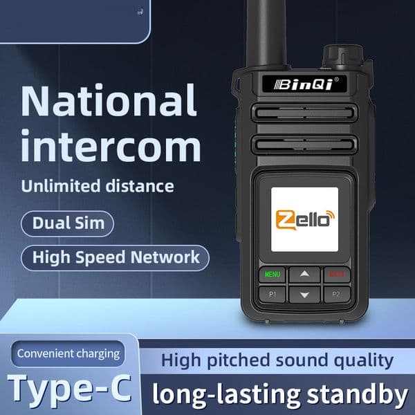 4G Global Walkie-Talkie for Outdoor/Workplace Android Public Network Access WiFi Bluetooth Long-Range Voice Call for Team Coordination free shipping
