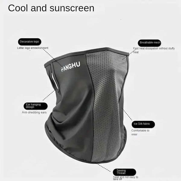 1Pc Cycling Masks Headwear Bandana Head Wrap Face Scarf Neck Balaclava Breathable Light Cool Wind Outdoor Hiking Ice Silk MaskT251213