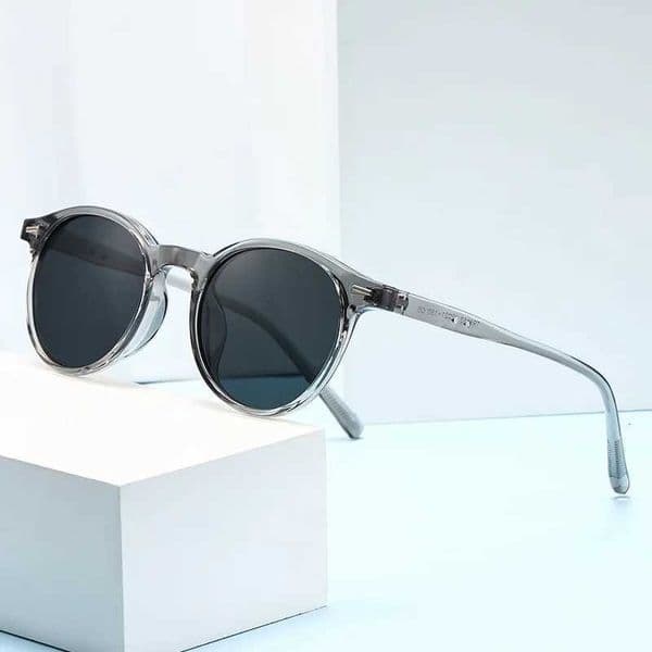 Small round frame sunglasses for men and women UV resistant and sunscreen sunglasses outdoor driving polarized glassesT251213