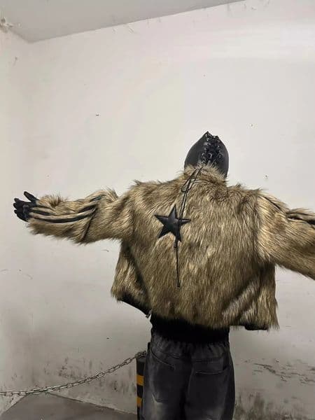 Mauroicardi Autumn Winter Short Cool Thick Warm Reversible Faux Fur Coat Men Zipper er Clothes Fluffy Jacket 251212