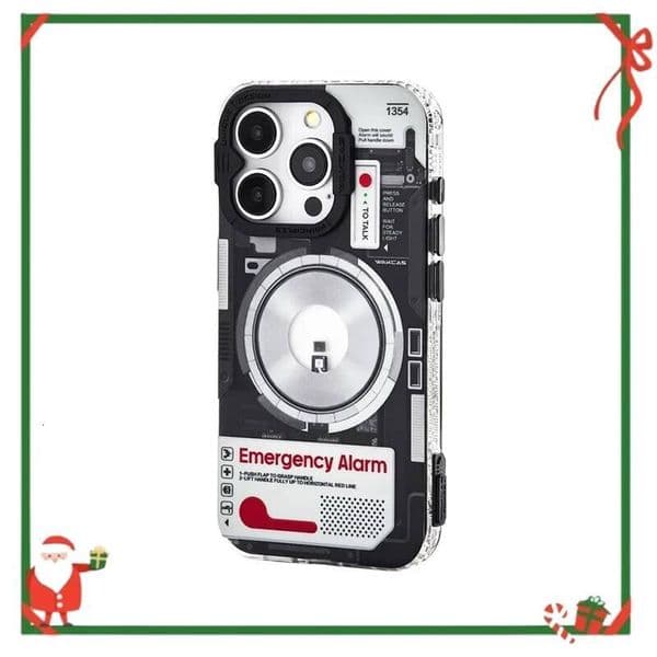WAKCAS Mechanical Wind Magnetic Phone Case Suitable for iPhone 16 Pro Max 15 14 Box Shockproof Protective Cover