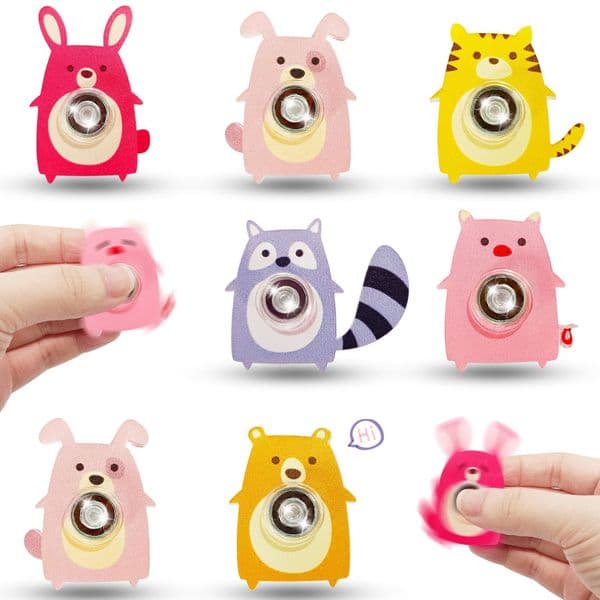 Minimum purchase of Free shipping 4. Amazon New Cartoon Fidget Animal Finger Spinner Gashapon Cross-Border Stress Relief Toy Wholesale