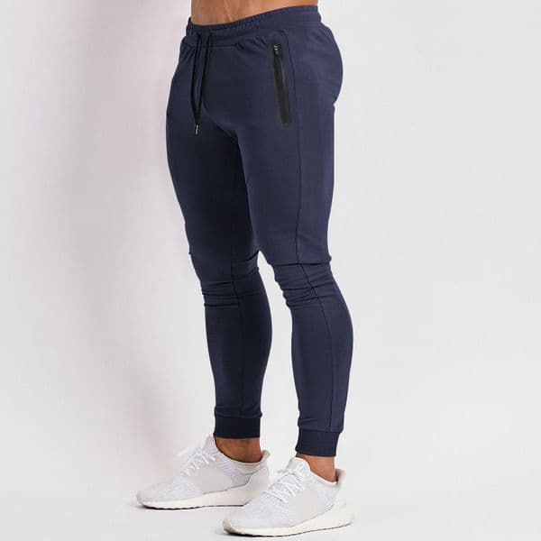 Men's pants men's casual sports ankle binding pants elastic tight fitting fitness running men's pants customizable plus size 4XL
