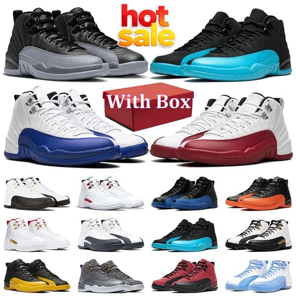 Free shipping Mens basketball shoes 12s designer High top sneakers Flu Game French Blue purple dune Challenge red women trainers outdoor sports shoe big size 36-47