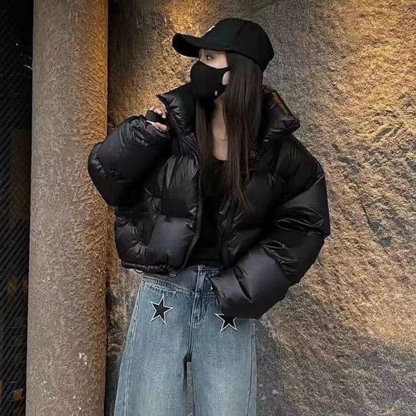Womens Jacket Korean Version Stand Collar Short Cottonpadded Thickening Warm Parkas Winter Jackets for Women Coat 251210