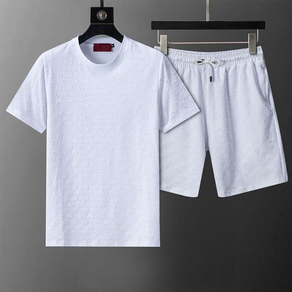 Mens Designers Tracksuit Set Running Men Tracksuits pattern embroidery Clothing Track Kit Casual Sports Short sleeve suit Sportswear