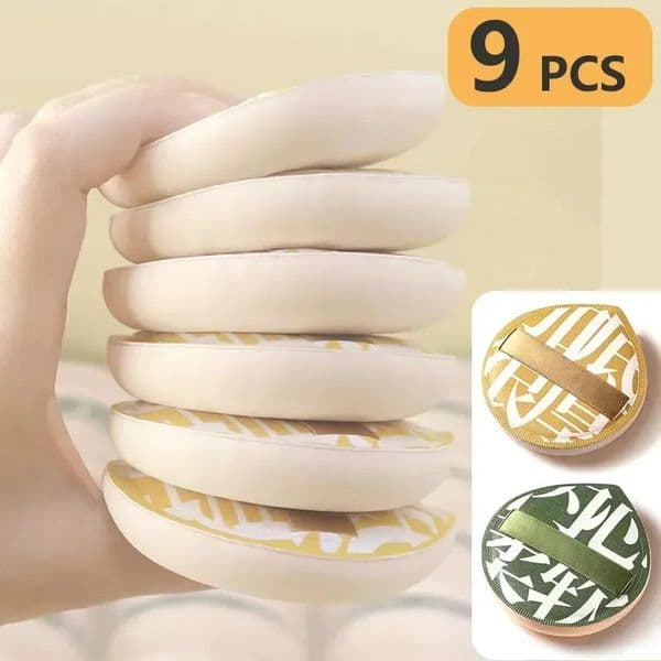 9 PCS Super Soft Cosmetics Puffs Set Makeup Sponge Make up for women Powder puff Korean Beauty Tools Accesories 251211