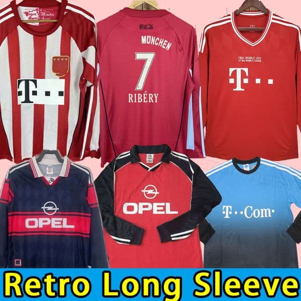 Soccer Jerseys Bayern Munich Retro Final Zickle Effenberg Elber Pizarro Scholl Matthaus Klinsmann Football Shirts 10 11 13 14 2011 2010 2013 2014 long sleeve 02 03