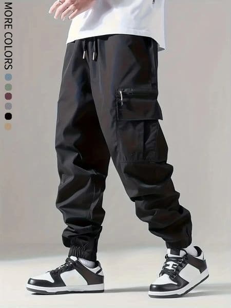 Mens Cargo Pants Thin Trousers Comfortable and Breathable Outdoor Casual Wearable Running Cycling Multi-pocket 004 251205