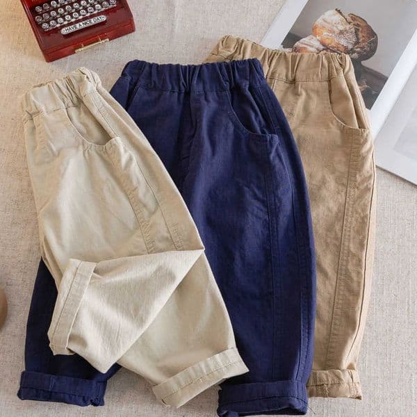 Kids Pants Children Clothing Boys Girls Casual New Fashion Trousers Autumn Spring Summer Gifts Muslin Clothes Cotton Baby PantsT251215