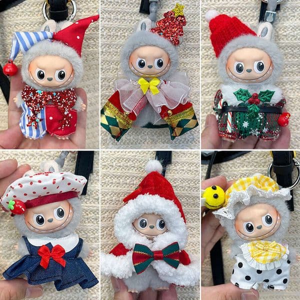2025 Only Suitable for Mini Baby Clothes 4.0 Heart Password Christmas Outfit Labubu Dress Skirt