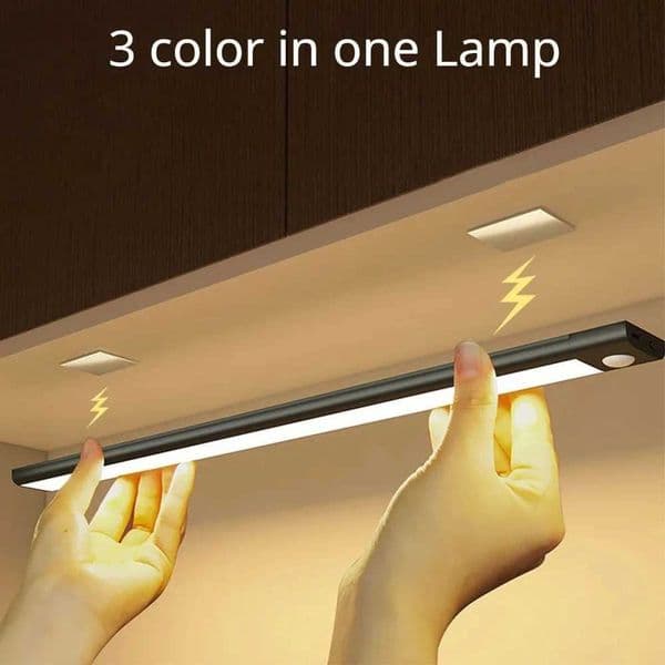 Motion Sensor Light Wireless LED Night Light USB Rechargeable Night Lamp Cabinet Wardrobe Lamp Under Backlight For Kitchen Led X251215