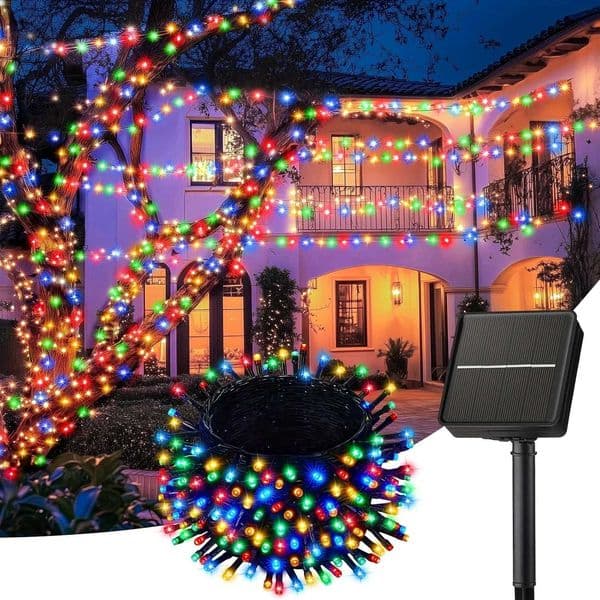 Solar LED String Lights Outdoor Garden Fairy Lights 8 Modes Lighting Solar Camping Lamp for Yard Patio Wedding Christmas Decor X251215