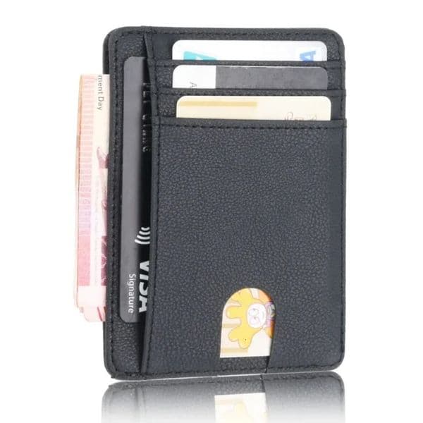 RFID Blocking Wallet Business Card Cover for Case Super Thin Men Leather Credit Card Holder Card Travel Wallet Minimalist Wallet 251210