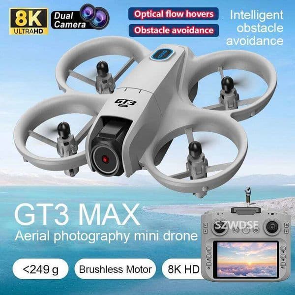 NEW Original Gt3 Max Mini Drone 8K GPS Professional Aerial Photography Remote Control Aircraft HD Dual Camera Quadcopter Toy