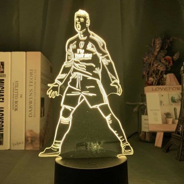 Footballer Cristiano Nathan LED 3D LED Night Light 7/16 Colors Variable Visual Lighting Living Room Home Decor Gift for Fans X251215