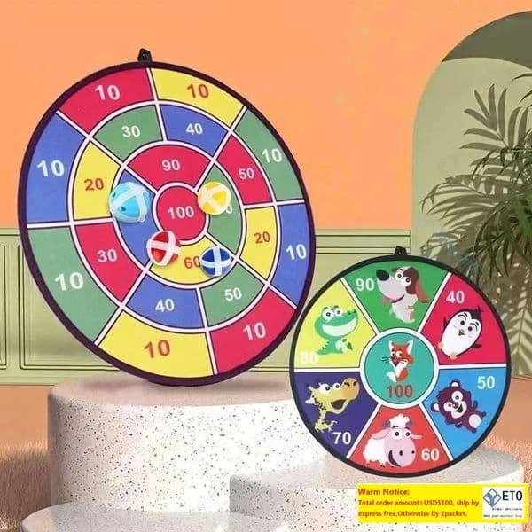 Large Dart Board 72CM Kids Dart Board with Sticky Balls Boys Toys Indoor/Sport Outdoor Fun Party Play Game Toys Y240807 LL