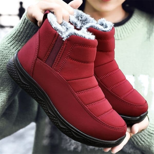 Womens Boots 2025 Trend Winter Shoes For Woman Winter Boots Ankle Low Heels Botas Mujer Waterproof Snow Boots With Fur Shoes 251204ww