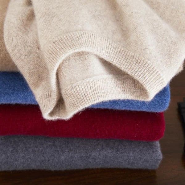 Men's Sweaters Class A Pure Cashmere Sweater Round Neck Pullover - Soft & Warm Knit Jumper Long Sleeve Casual Winter Clothing
