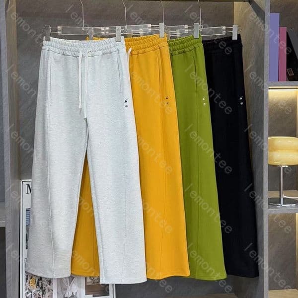 Embroidered Casual Pants Designer Women Trousers Elastic Waist Straight-leg Pant Woman Sports Trousers 100% Cotton Pants -8 DPD2512152