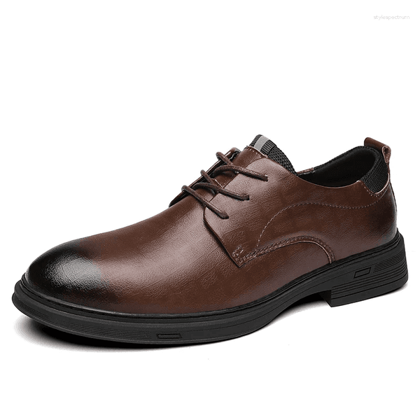 Dress Shoes Genuine Leather Men Bussiness Working Flats High Quality Causal Soft Daily Comfort Male Footwear