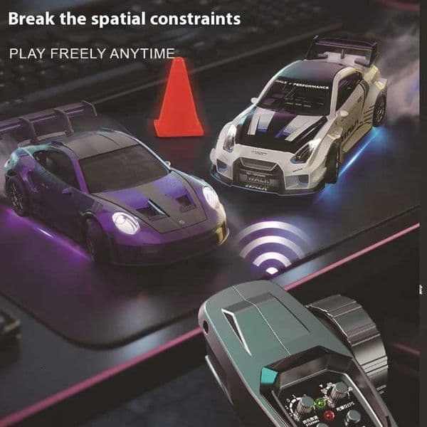 New 143 D43 Full-Size Remote Control Drift Car Gyroscope Alloy Flat Four-Wheel Drive Model Car Luminous Remote Control ToyT251215
