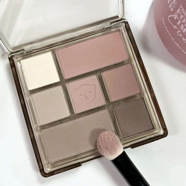 7Color Eye Shadow Tray Low Saturation Palette Full Matte Korean Makeup Pigment Eyeshadow Lasting 251215