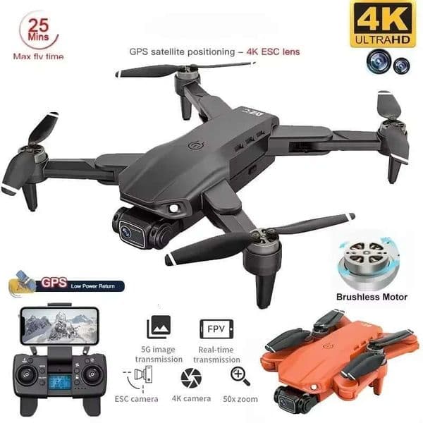 GPS Drone 4K Professional HD Dual Camera 5G Wifi Photography Brushless Foldable Quadcopter RC Distance 1.2Km Drones Toy
