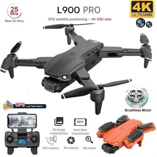 GPS Drone 4K Professional HD Dual Camera 5G Wifi Photography Brushless Foldable Quadcopter RC Distance 1.2Km Drones Toy
