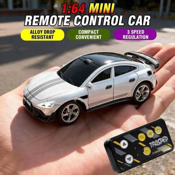 164 Mini Desktop Rc Car Alloy 4Ch Remote Control Drifting Vehicle Simulated Racing Cars Electrci Model Toy Kids Newyear GiftT251215