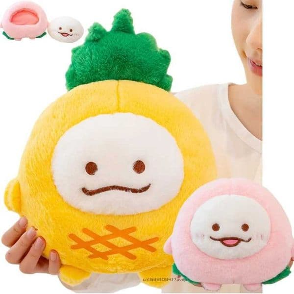 Cute Pineapple Elf Plush Toy Stuffed Peach Ball Mosnters PLushie HUg Throw Pillow Cushion for Girl Boy Birthday X251216