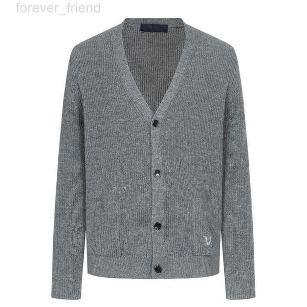 Men's Sweaters designer New SS26 Solid Color V-Neck Long Sleeve Cashmere Sweater Cardigan Directly Shipped SIBU