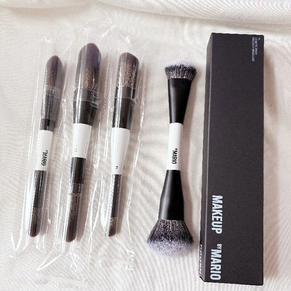 Party Favor F4 Dual-Ended Foundation Face Brush and E3 E6 EF1 Eyeshadow Brushes Double-ended Powder Blush and Foundation Cream Contour Makeup Brush