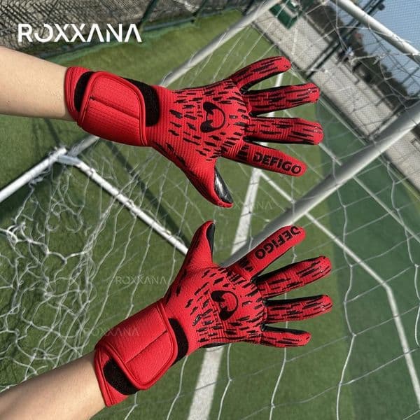ROXXANA Goalkeeper Gloves High Performance Grip Latex Anti Slip Durable Protective for Adult Soccer Matches 251203