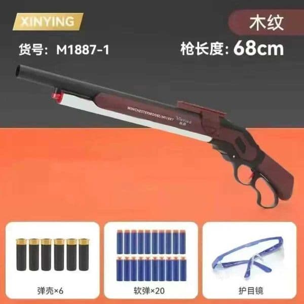 M1887 Winchester Throwing Shell Toy Gun Soft Bullet Airsoft Launcher Outdoor Sports CS Game Weapon Pistola Weapon for Boys Gift X2512161