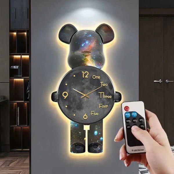 Large Art Wall Clock Digital Led Silent Wall Clock ral Modern Watches Living Room Decoration Bedroom Interior Home OrnamentsXJ251216