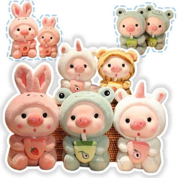 25/35cm Boba Pig Plushie Cosplay Unciorn Frog Tiger Bunny Pink Pig Plush Toy Girl Cuddly Baby Appease Doll Birthday Gift For Kid X251216
