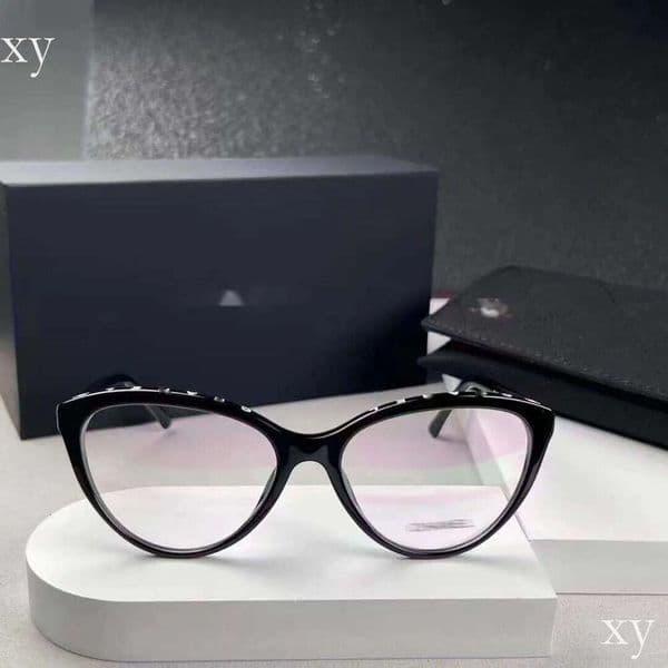 Designer Cc Sunglasses Woman Luxury 3393 No-Makeup Glasses Black Frame Myopia Customizable Prescription Blue Light