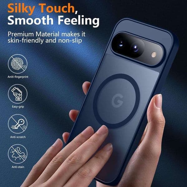 Compatible with Google Pixel 10 Pro Fold Folding Phone Case PIXEL 9A Matte Skin Feel Magnetic Full Coverage Shockproof
