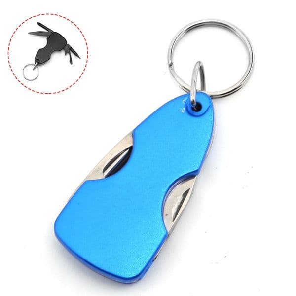 4 In 1 Multi function Family Outdoor Gadget Knife Screwdriver Bottle knife Opener Convenient and Practical Backpack with Light Key Chain Pendant EDC Tool HW505