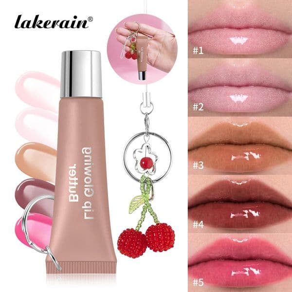 2 IN 1 Lip Balm Lip Gloss Long Lasting Butter Pink Nourish Makeup Care Hydrating Glowing Shine Lipstick Cosmetics 251216