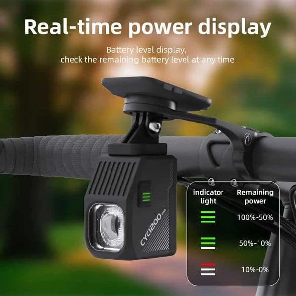 CYCLAMI 1200 lumens Cutoff Line Wireless Remote Bicycle Hanging Front Lamp Sling Headlight Type-C Rechargeable Cycling Light C251216
