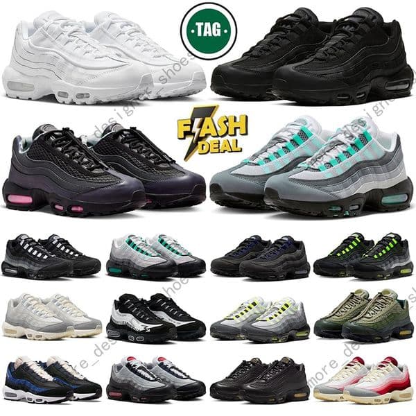 Designer shoe 95 95s sneakers running shoes trainers for mens womens chaussure triple black white beige outdoor men women sports runners