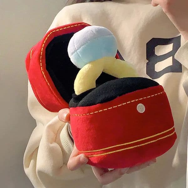 Diamond Ring and Box Case Plush Toy Creative Stuffed Pet Chew Toy for Dog Engagement Wedding Oversized Ring Funny Gifts Red Pink 251216