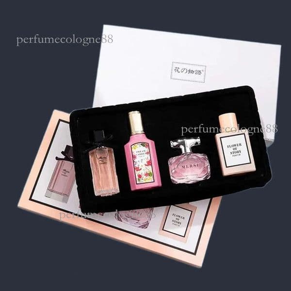 perfume cologne parfum perfumes cologne for mens colonge High Quality Women Perfume 110ML Gift Box Four Piece Set Eau De Parfum Floral Scent Lasting Fragrance