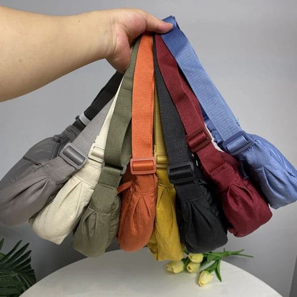 Casual Nylon Hobos Crossbody Bag for Women Shoulder Bag Woman Half Moon Chest Bags Tote Lady Travel Shopper Bag Female Purses 251210