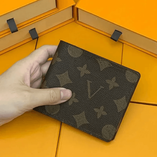 High quality Wallet Paris plaid style Designers mens famous men luxury purse special canvas multiple short small bifold wallet