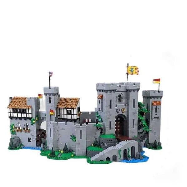Build Block 2 Set Mini Di Shock The Lion King Knight Medieval Castle Difficult Assembly Puzzle brick Building Blocks Birthday Christmas Gift T