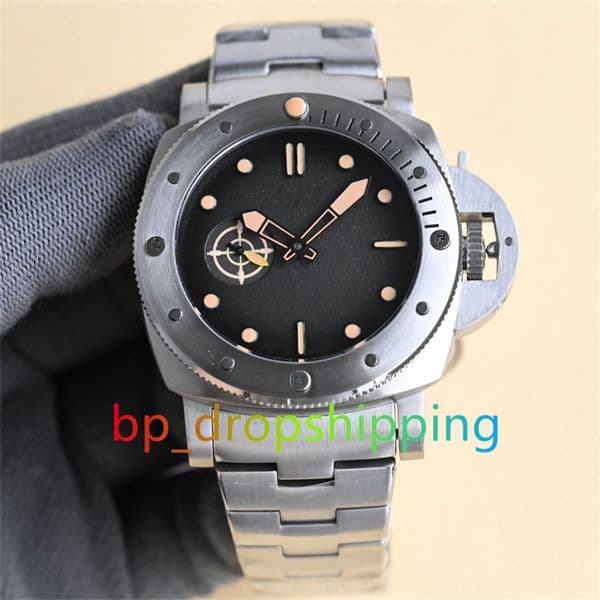 Super Factory Men Wristwatches Automatic Mechanical Movement 47mm 904L Stainless Steel Watches Sapphire Crystal Luminous Mens Watches