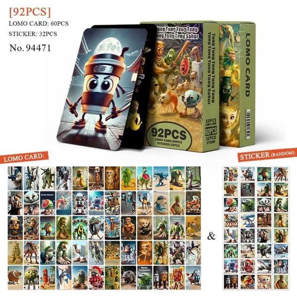 Italian Brainrot Various Style Game Cards And Toys Tralalerotralala Tung Sahur Collectible Figures for Kids C251216